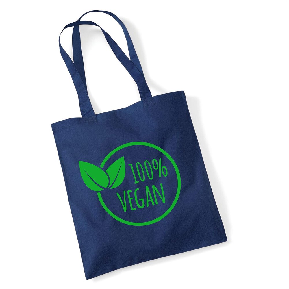 Edward Sinclair Shopping Bag, 100% Vegan, Navy, One Size