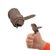 ZSHJGJR Leather Archery Thumb Rings, Finger Guards (Brown) view 1