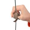 ZSHJGJR Leather Archery Thumb Rings, Finger Guards (Brown) view 4