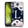 Head Case Designs Official Nature Magick Letter L Monogram Floral Navy Flowers Hard Case for Apple iPhone 11 view 1