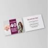 40th Birthday Invitation Cards (15-Pack) – Baby to Today in Purple view 2