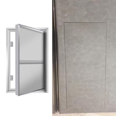 Blazea Magnetic Tiled Access Panel, Concealed Metal Drywall Door, 400 × 850 mm