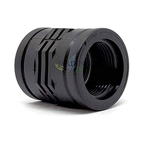 Female Threaded PP Coupling, AENOR-Certified, Black