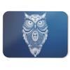 BLAK TEE Detailed Mandala Owl Illustration Mouse Pad, 18 x 22 cm, 3 Colors, Blue view 1