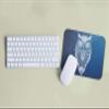 BLAK TEE Detailed Mandala Owl Illustration Mouse Pad, 18 x 22 cm, 3 Colors, Blue view 2
