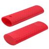 MroMax Silicone Pan Handle Covers, 6.1 in, Non-Slip, Heat-Resistant, Red, 2-Pack view 1