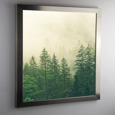 Monzetta Puzzle Frame 38 x 54 cm, Stainless Steel Decor, Clear Acrylic Glass