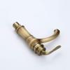 YHSGY Bathroom Sink Faucet, Hot and Cold Water, Antique-Style Copper Faucet for Above-Counter and Undermount Basins view 4