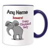 UNIGIFT Crazy Elephant Lady Personalized Mug view 1