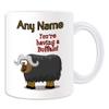 UniGift Personalized Mug, “You Are Having a Buffal,” White view 1