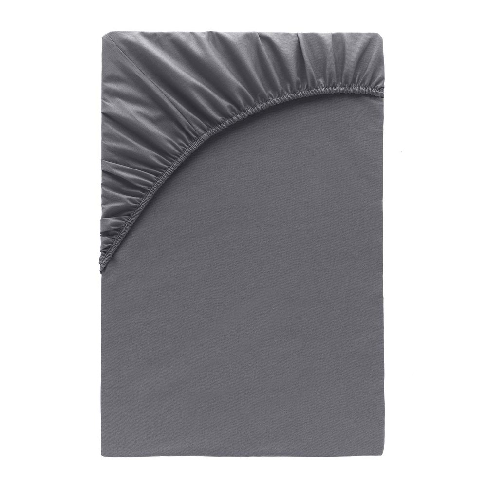 Class Home Collection Jersey Fitted Sheet 180 x 200–200 x 200 cm, Cotton, Navy