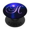 H Purple Heart Beach Sunset Ocean Monogram Initial Letter - PopSockets Expandable Stand and Grip for Smartphones and Tablets view 1