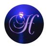 H Purple Heart Beach Sunset Ocean Monogram Initial Letter - PopSockets Expandable Stand and Grip for Smartphones and Tablets view 3
