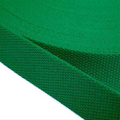 Jajasio Cotton Webbing Bag Strap, 25 mm Wide, Green, 12 Meters