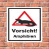 Melis-Folienwerkstatt Caution Amphibians Sign, 15 x 10 cm, 3 mm Rigid Foam view 2