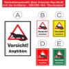 Melis-Folienwerkstatt Caution Amphibians Sign, 15 x 10 cm, 3 mm Rigid Foam view 3