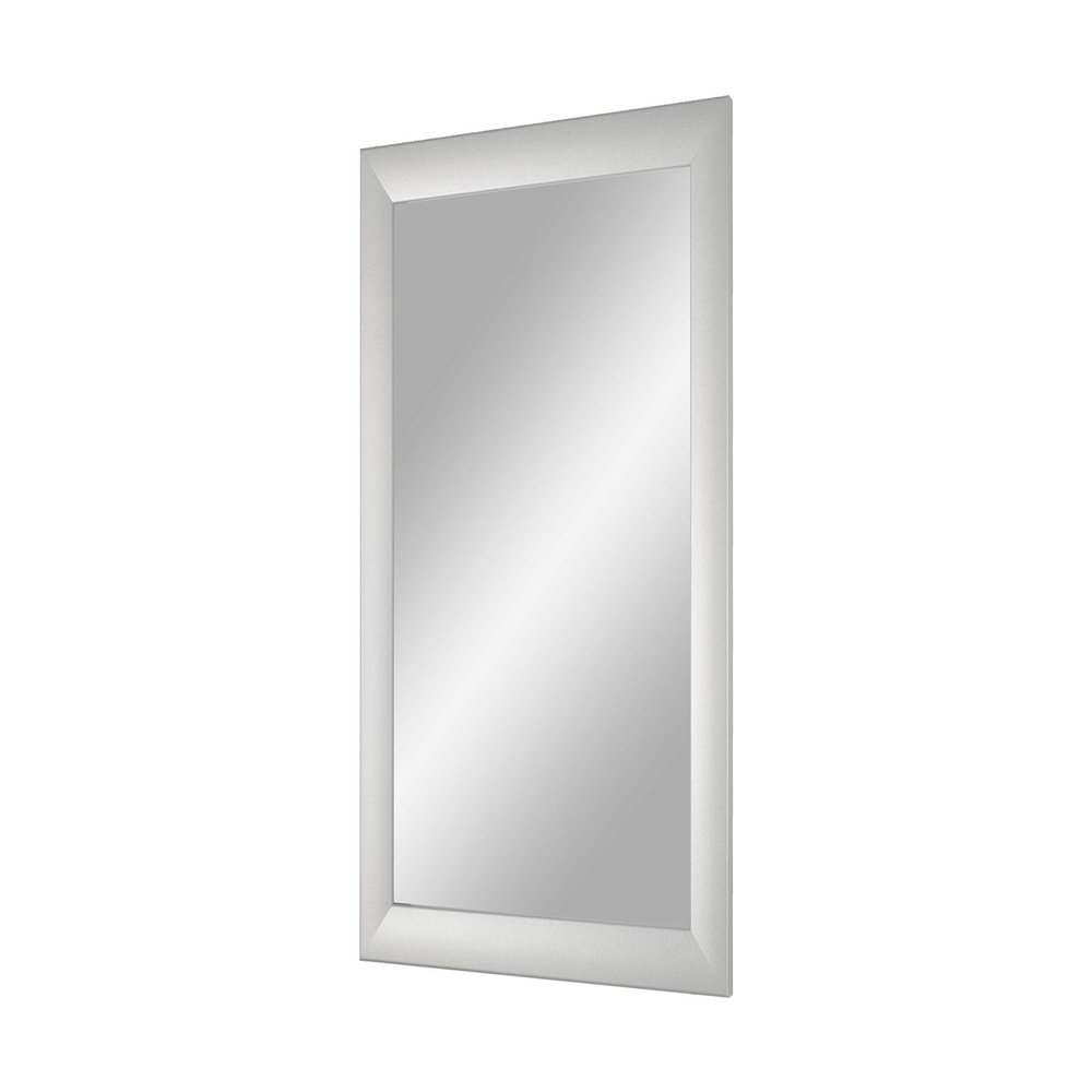 FRAMO Trend 35 Wall Mirror 70 x 90 cm, Matte Silver Frame, Custom-Made