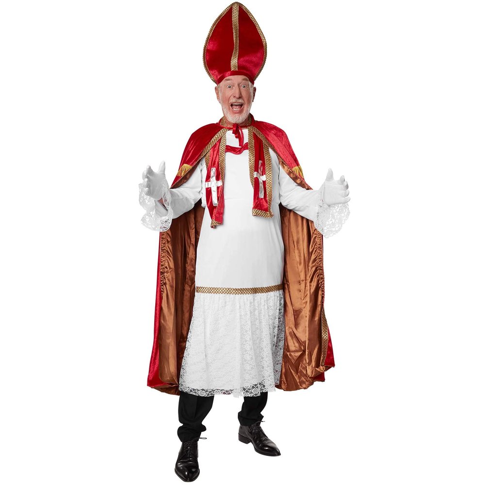 dressforfun 900841 St. Nicholas Costume Set, Dark Red, Size L