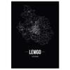 JUNIWORDS City Poster - Choose Your City - Lemgo - 21 x 30 cm - Font B - Black view 1