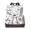 MONTOJ Italian Travel Elements Daypack Backpack view 1