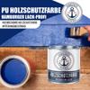 PU Satin-Finish Wood Protection Paint, Sun Yellow RAL 1037, UV- and Weather-Resistant, 2.5 L – Hamburger Lack-Profi view 3