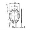 5 DIN 472 Retaining Rings, 36 mm - Steel view 2