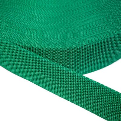 Jajasio PP Webbing, 15 mm Wide, 1.2 mm Thick, Green 34, 12 Meters