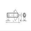 25 Set Screws DIN 914 M4 x 18 mm - Plain Steel view 2