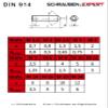 25 Set Screws DIN 914 M4 x 18 mm - Plain Steel view 3