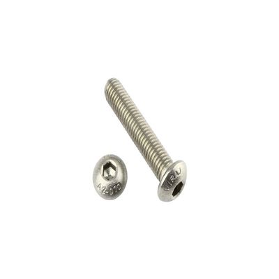 100 Button Head Screws ISO 7380-1 M5 x 12 – Stainless Steel A2