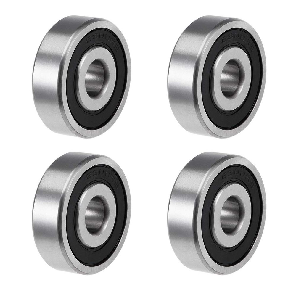 sourcing map Grooved Ball Bearings 6300-2RS Z2, Double-Shielded, 4-Pack