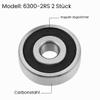 sourcing map Grooved Ball Bearings 6300-2RS Z2, Double-Shielded, 4-Pack view 2