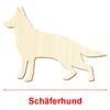 Wooden German Shepherd – Craft Decoration, 3–50 cm, Size: 21 cm, Pack of 10 view 3