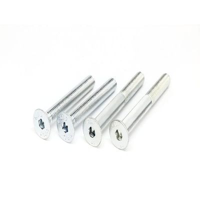 100 Countersunk Screws ISO 10642 10.9 M10 x 16, Zinc-Plated, A2F Tempered