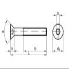 100 Countersunk Screws ISO 10642 10.9 M10 x 16, Zinc-Plated, A2F Tempered view 3