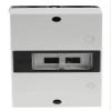 RS PRO DIN Rail Enclosure, 135 mm x 95.5 mm, White, 8 mm DIN Rail, XL-2000-01 Series view 3
