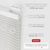Schuette Pleated Blind, Drill-and-Screw Mount, Thermal Collection Spring Cloud (Gray), 95 x 230 cm (W x H) view 2