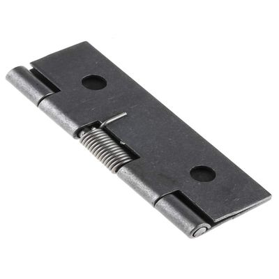 RS PRO Steel Piano Hinge, Spring-Loaded, Self-Closing, 1 mm x 35 mm x 60 mm, Pack of 2