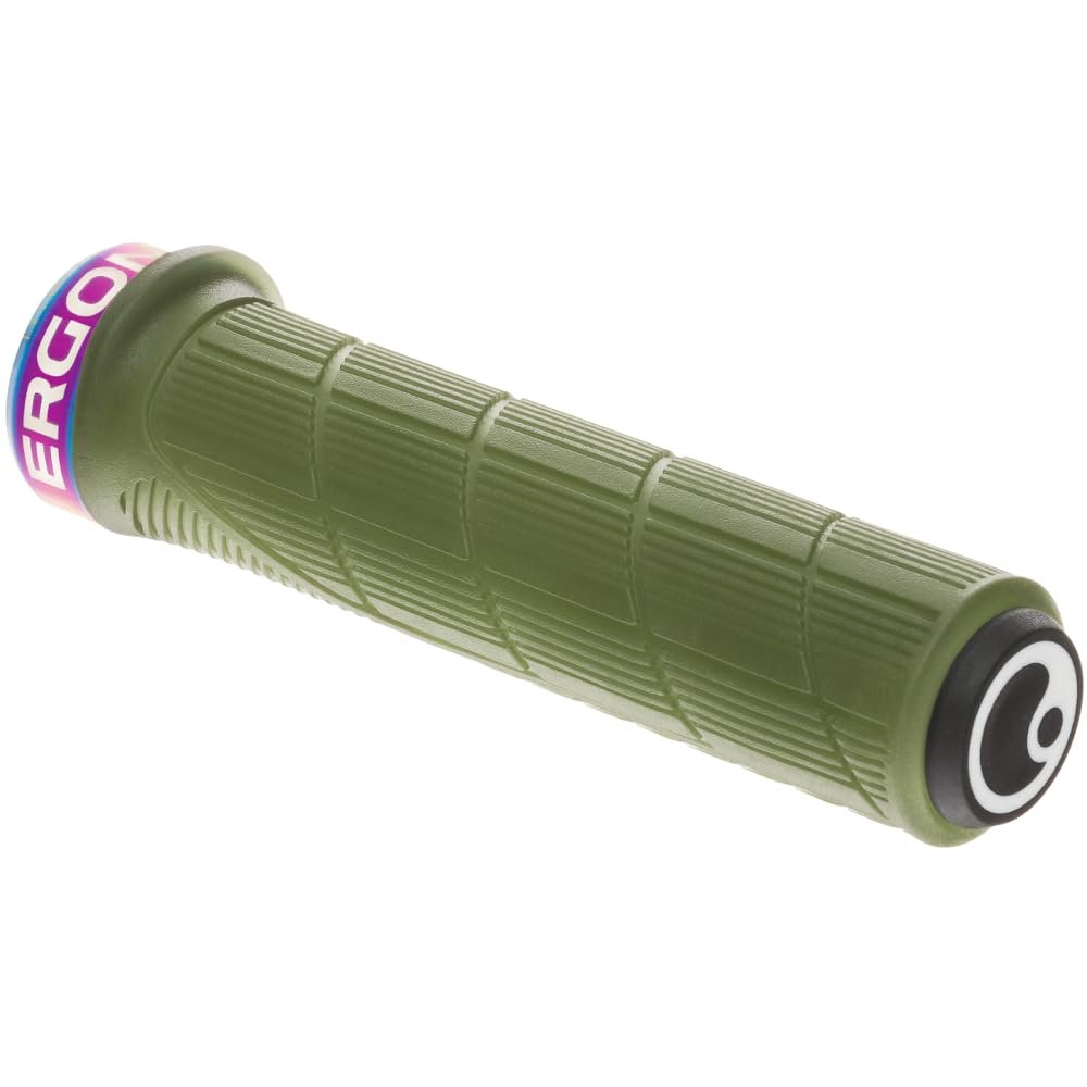 Ergon GD1 Evo Factory Bicycle Grip | MTB Gravity, Downhill | Slim | Frozen Moss/Oil Slick