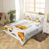 Loussiesd Children's Bedding Set, Excavator Pattern, Cute Cartoon Toddler Bedding Set with 1 Pillowcase, 100 × 135 cm + 40 × 60 cm, Soft Microfiber Bedding Set for Girls and Boys, 2-Piece view 2