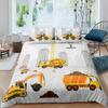 Loussiesd Children's Bedding Set, Excavator Pattern, Cute Cartoon Toddler Bedding Set with 1 Pillowcase, 100 × 135 cm + 40 × 60 cm, Soft Microfiber Bedding Set for Girls and Boys, 2-Piece view 4