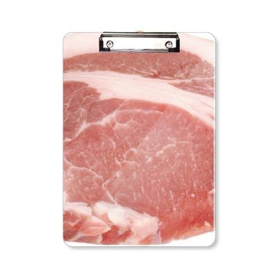 A4 Clipboard with "Pork Raw Meat Food" Inscription