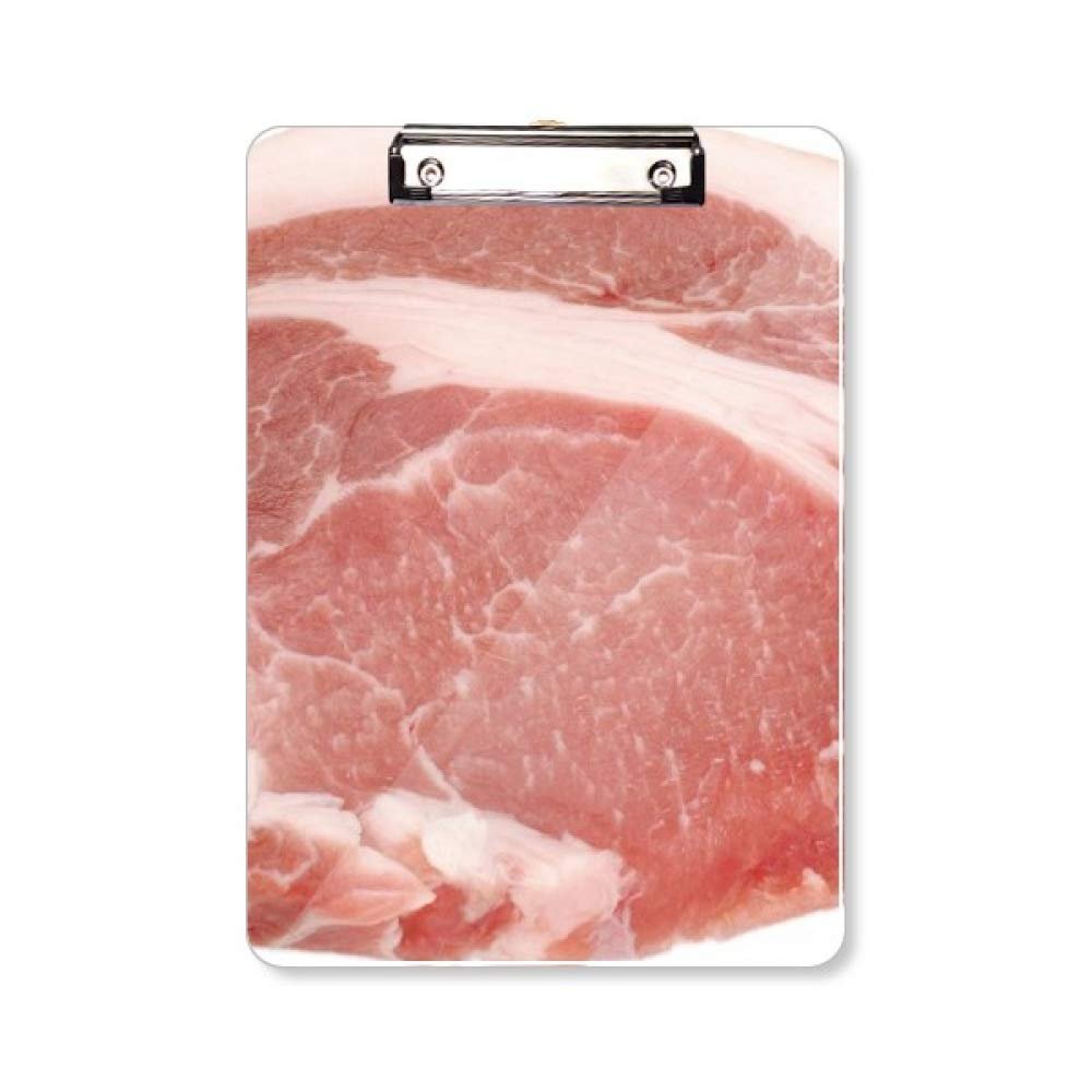 A4 Clipboard with "Pork Raw Meat Food" Inscription