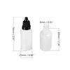 Othmro 50-Pack 20 mL PE Plastic Squeeze Dropper Bottles with Black Caps view 3
