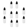 Othmro 50-Pack 20 mL PE Plastic Squeeze Dropper Bottles with Black Caps view 4