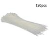 MroMax Cable Ties, 34.8 x 0.4 cm (L x W), Self-Locking, Nylon, White, 150 Pack view 3