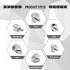 MroMax Glass Shelf Clamp, Silver, 23 x 19 x 19 mm, 2-Pack, for 5–8 mm Shelves view 4