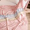FANSU Soft Flannel Blanket, Plush Printed Throw, Pink, 120 x 200 cm view 3