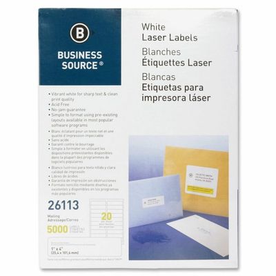 BSN26113 Business Source Address Labels, Bright White, Premium Quality