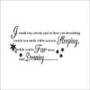 Premium "Sleep & Dream" PVC Removable Wall Sticker, Witness Your Growth, for Bedroom or Living Room, 50 × 92 cm view 1